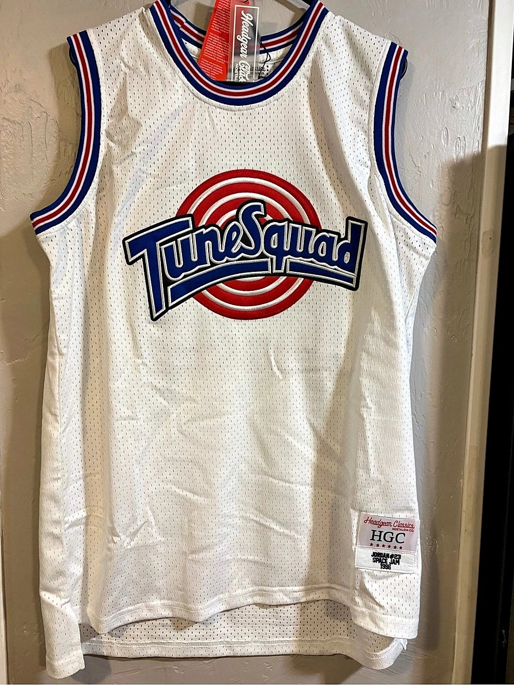 Jordan #23 Space Jam 1996 Basketball Jersey White Size Large NWT